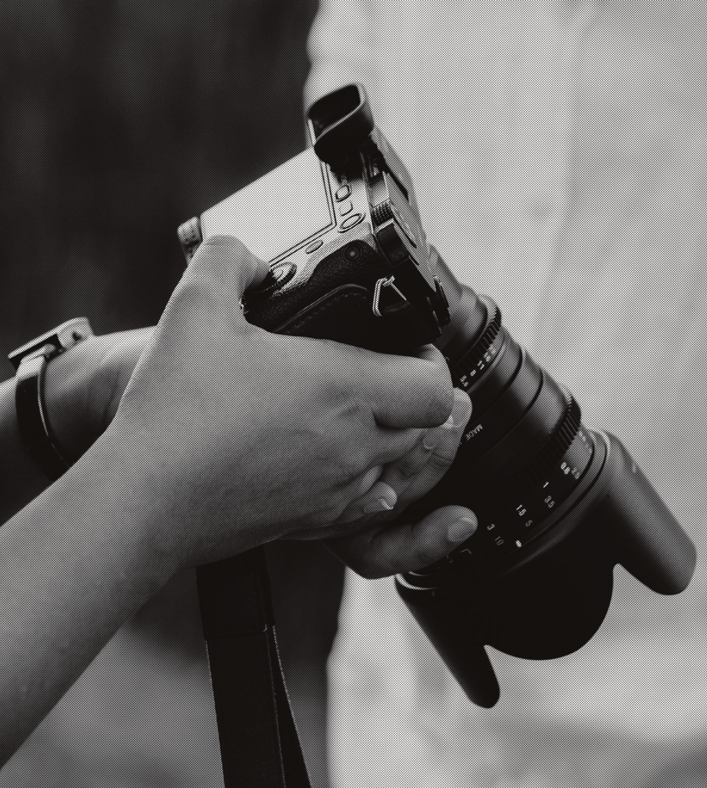 A camera operator at work